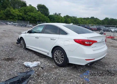 2015 Hyundai Sonata Limited z USA, uszkodzony, nr VIN 5NPE34AF4FH188413